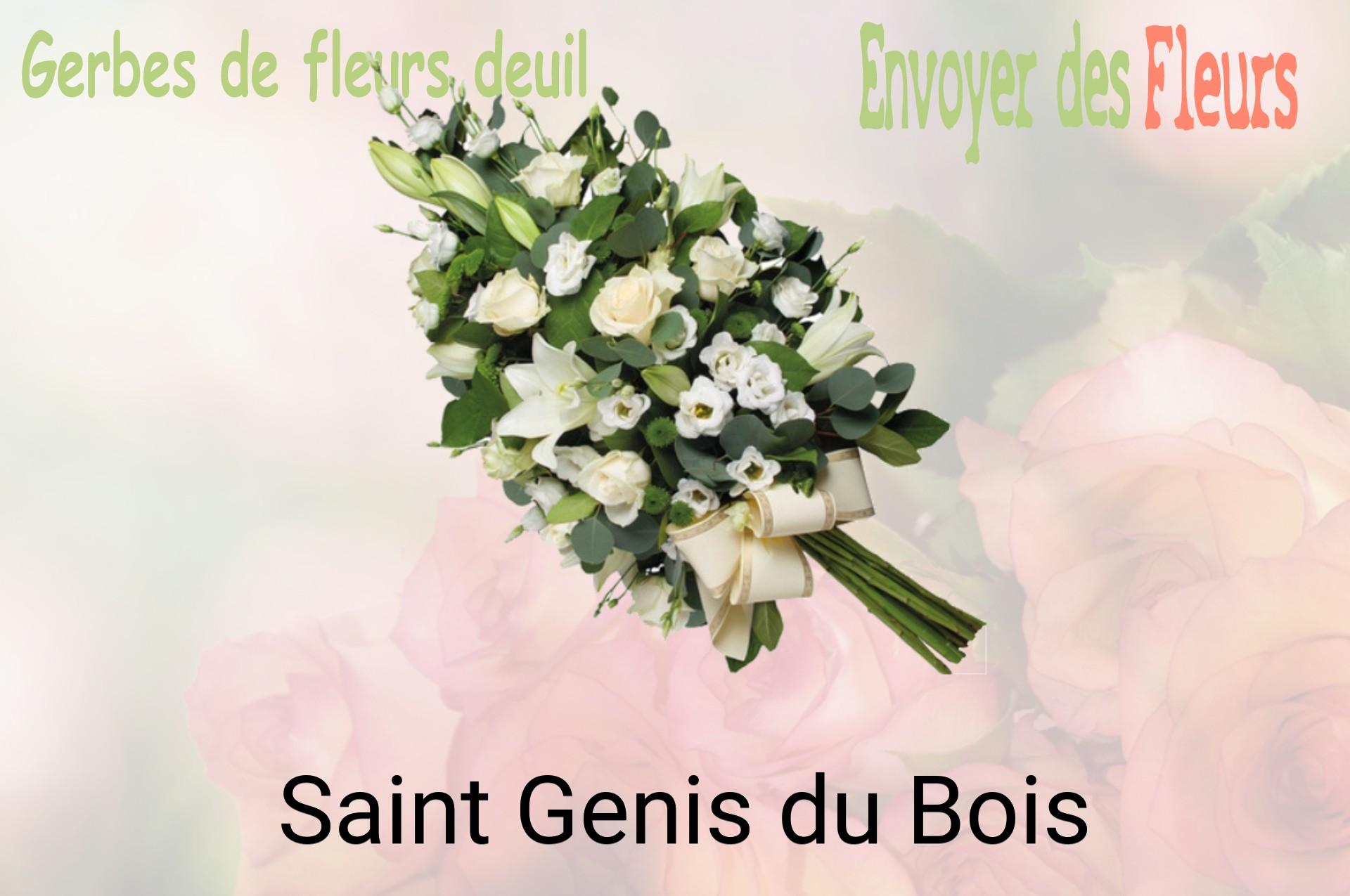 Gerbe de fleurs de deuil livrée à Saint-Genis-du-Bois